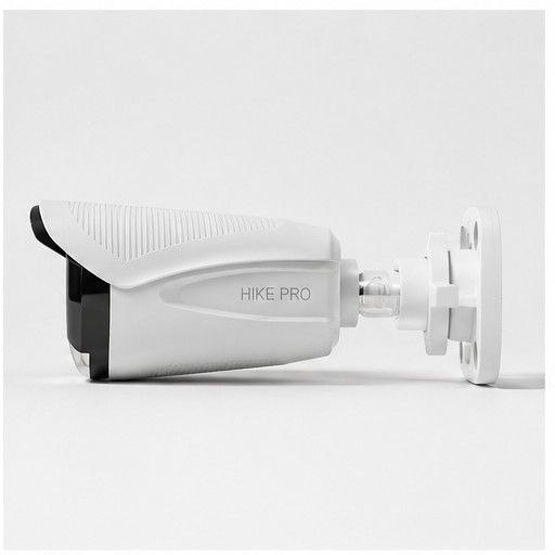 دوربین IP 5MP بالت سفید، ضدآب، AI (تشخیص چهره)، میکروفون دار، PoE، نور گرم با 36 ماه گارانتی