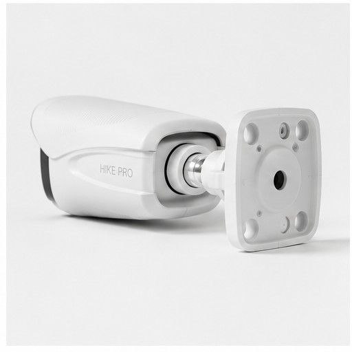 دوربین IP 5MP بالت سفید، ضدآب، AI (تشخیص چهره)، میکروفون دار، PoE، نور گرم با 36 ماه گارانتی