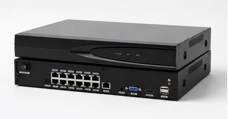 دستگاه ضبط کننده ویدئوی شبکه 16 کانال ( 12 کانال PoE ) دارای AI، کیفیت 4k