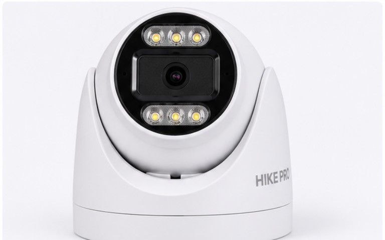 دوربین IP 5MP دام سفید، ضدآب، AI (تشخیص چهره)، میکروفون دار، PoE، نور گرم با 36 ماه گارانتی