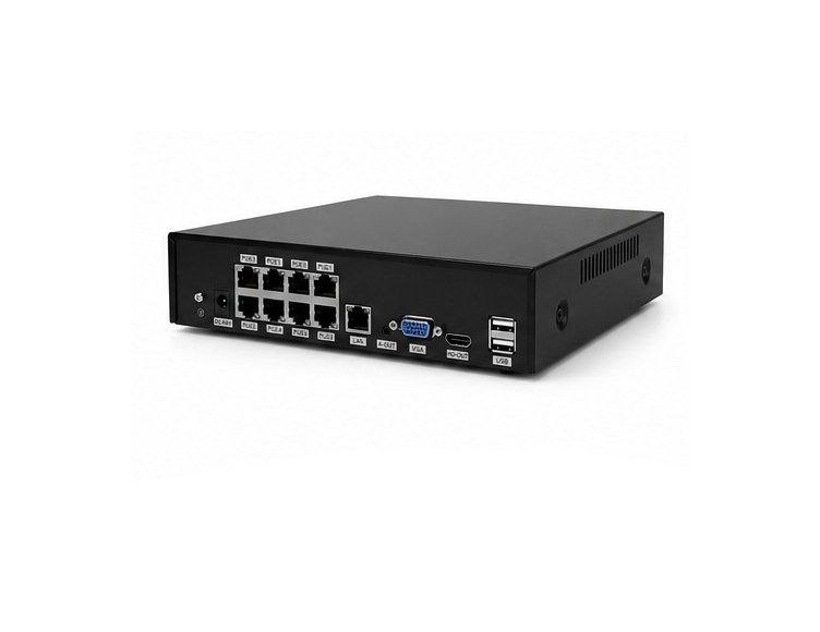 دستگاه ضبط کننده ویدئوی شبکه 10 کانال ( 8 کانال PoE ) دارای AI، کیفیت 4k